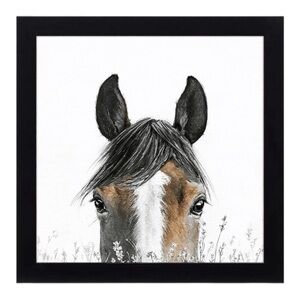 Peekaboo Pony Framed Art
